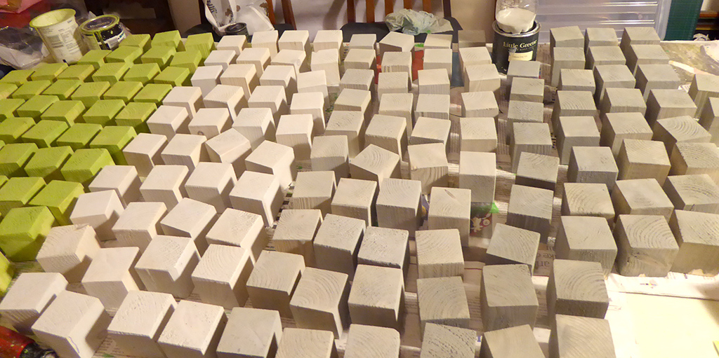 Green and Grey Blocks